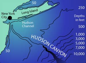 Hudson Canyon Map