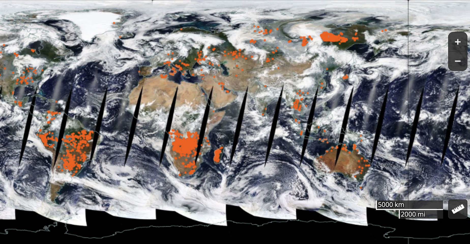 Wilfires from Space via NASA