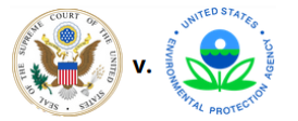 Supreme Court v EPA logos