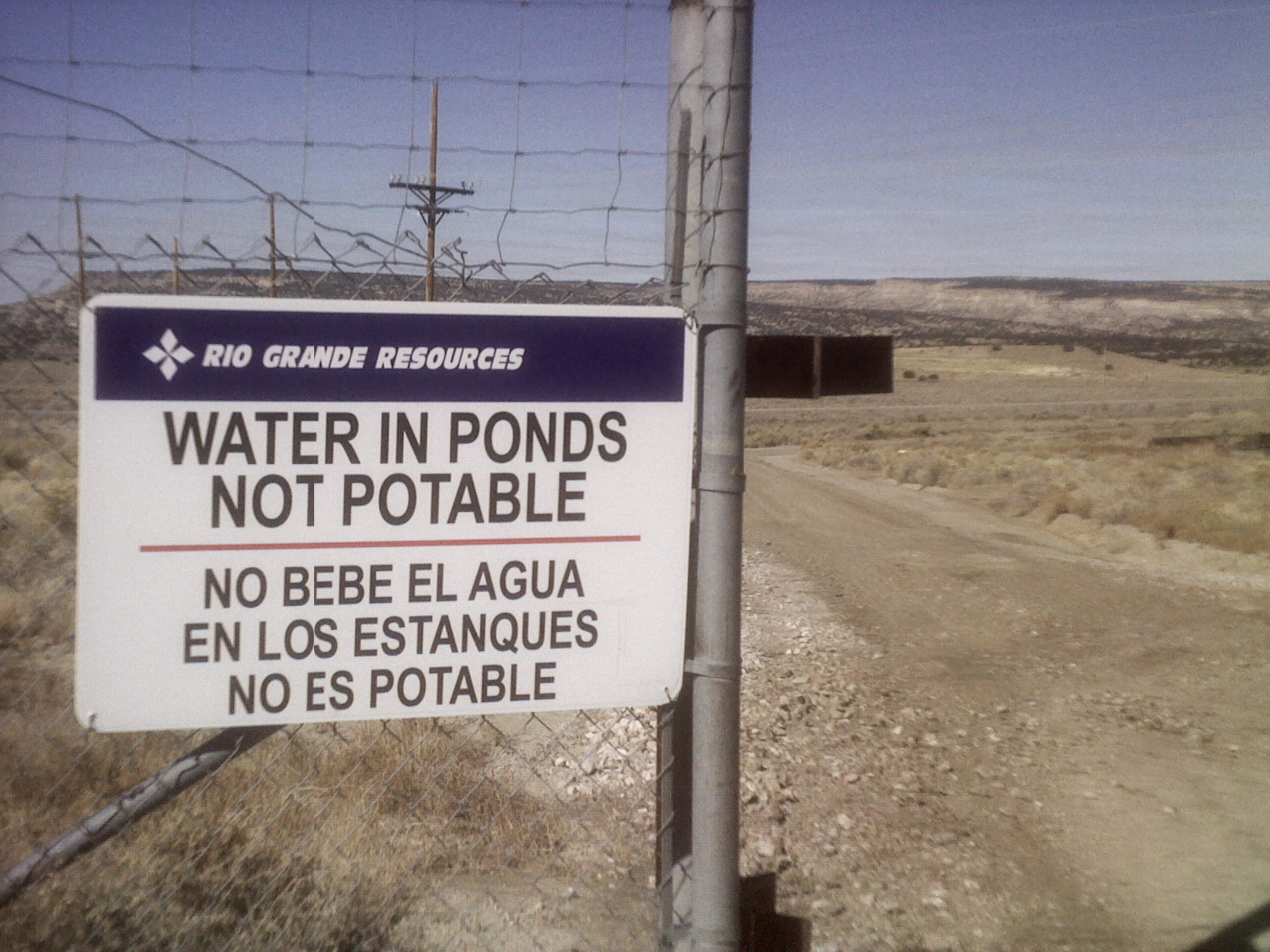 Radioactive water is not drinkable