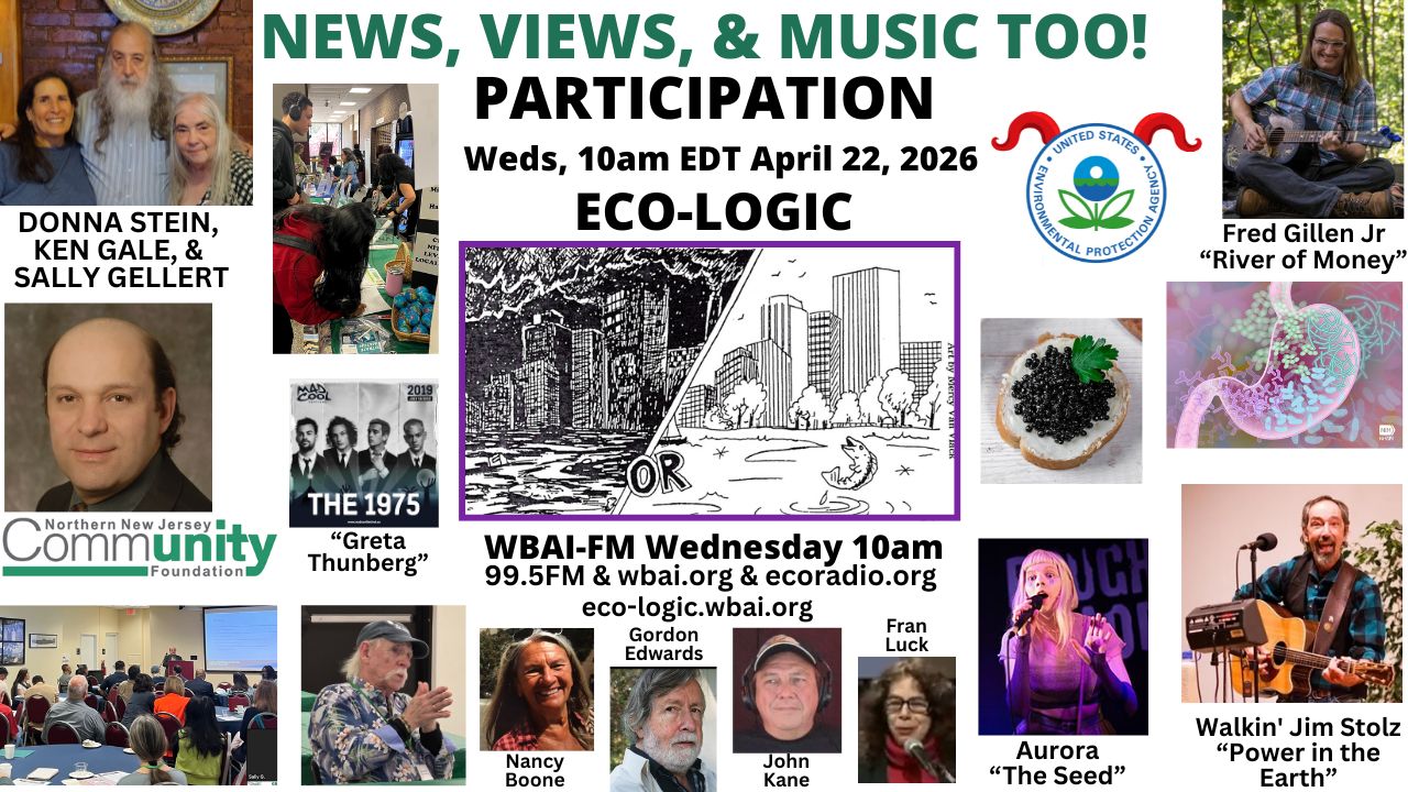 meme Eco-Logic 4-22-26 News, Views & Music, too - Participation