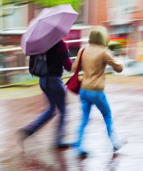 Rain and Umbrella